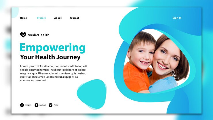 PSD horizontale banner sjabloon voor de wereldgezondheidsdag van de psd