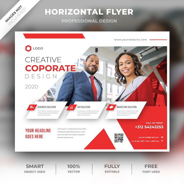 Horizontale corporate flyer