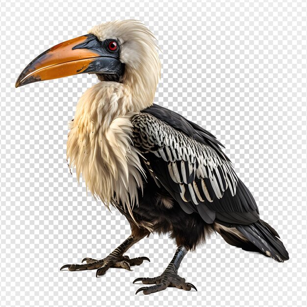 PSD hornbill isolated on transparent background hornbill bird png generative ai