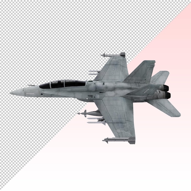 PSD hornet fighter jet isolated