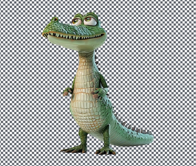 Horrible Gharial isolated on transparent background