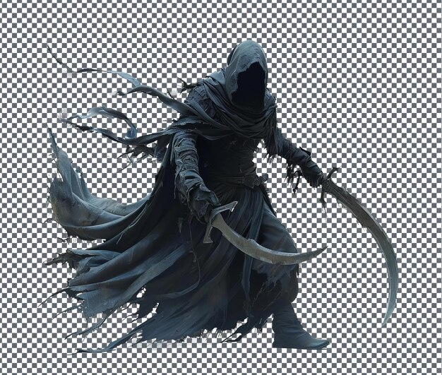 PSD horrible isra shadow dancer isolated on transparent background