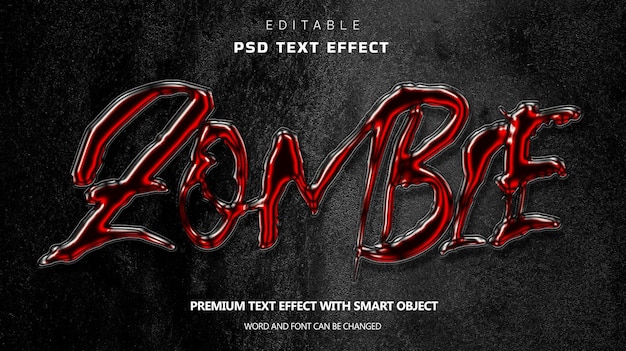 Horror editable text effect