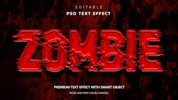 Horror editable text effect