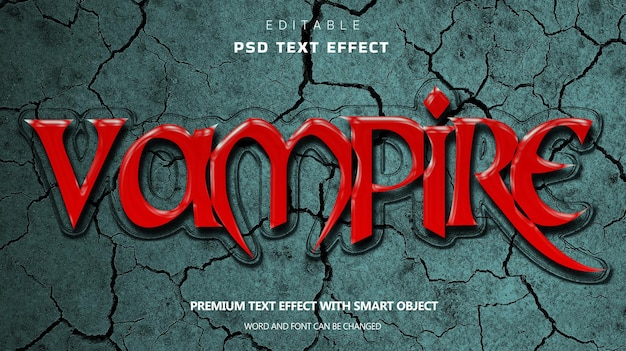 Horror editable text effect