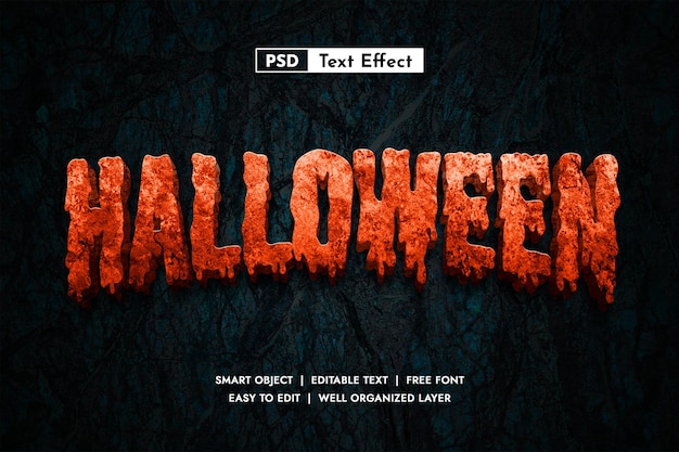 PSD horror psd text effect