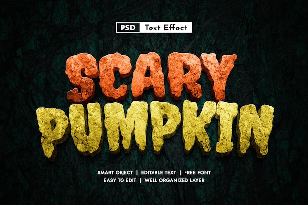 PSD horror psd text effect