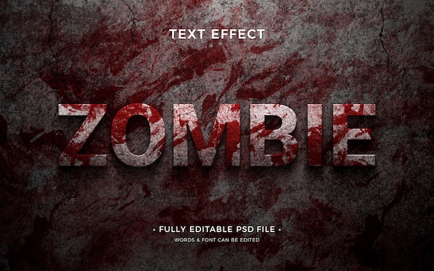 PSD horror text effect