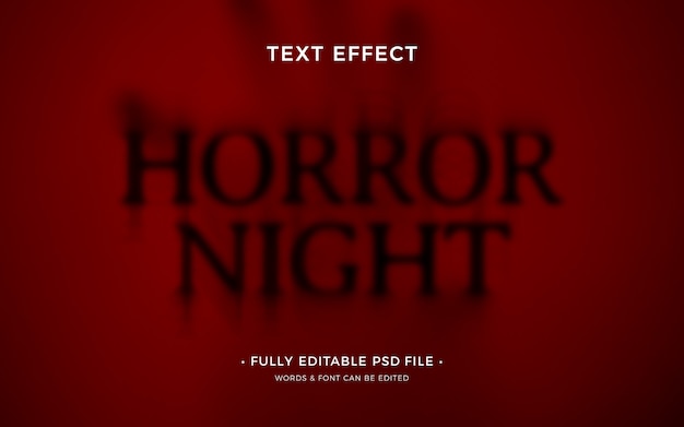 PSD horror text effect