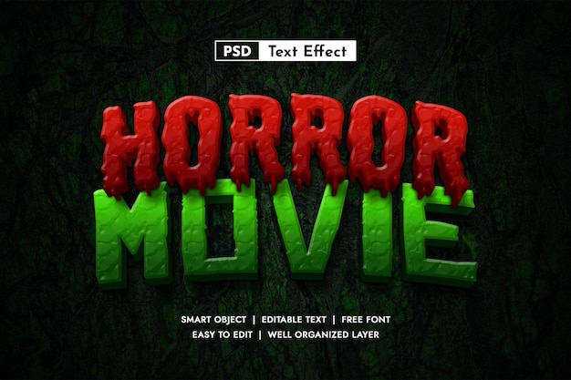 Horror text effect