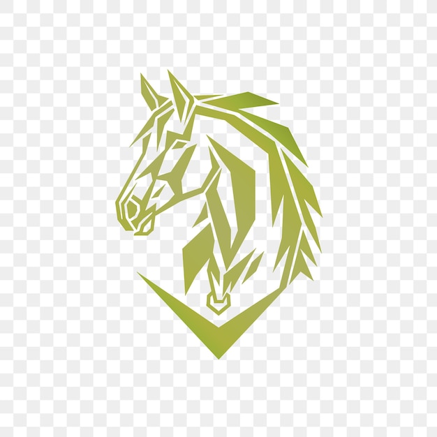 PSD horse head on a transparent background