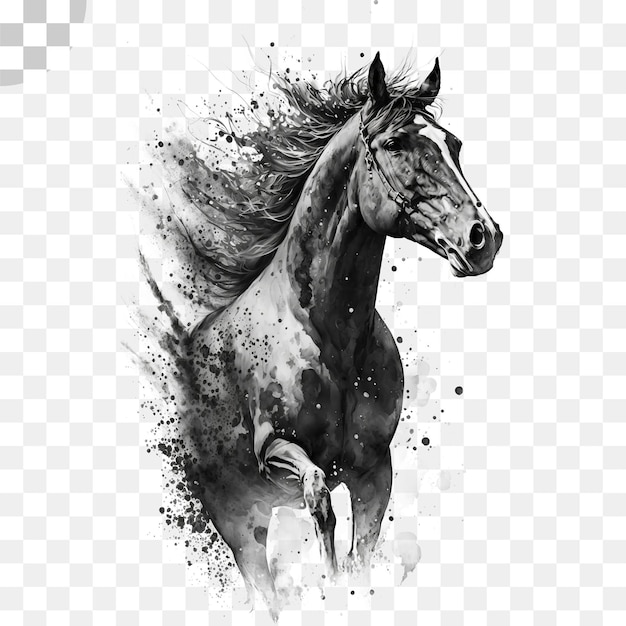 PSD a horse is a painting of a horse png download