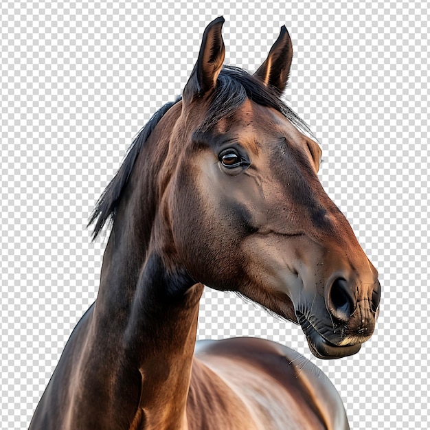 PSD horse on isolated background