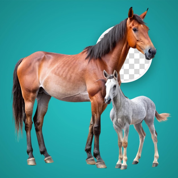 PSD horse isolated on transparent background