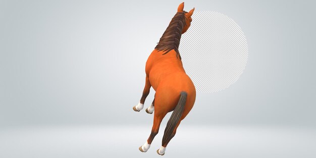 Horse isolated on a transparent background