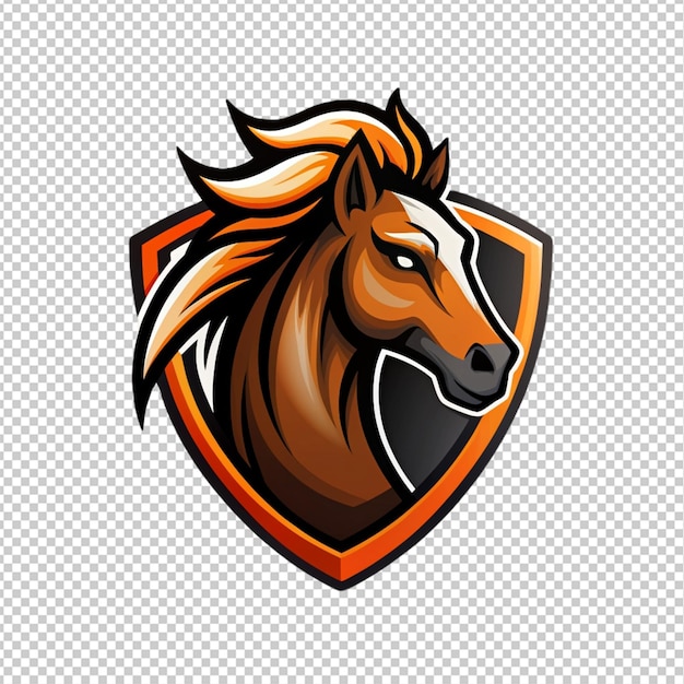 Horse logo on transparent background