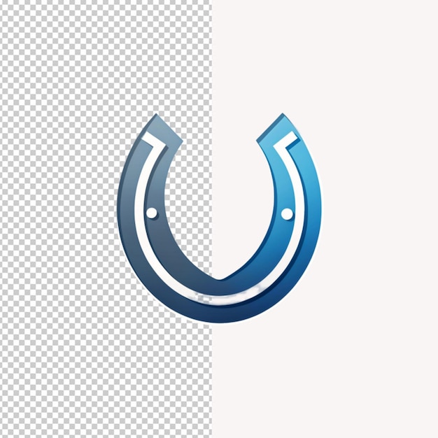 Horse shoes logo on transparent background