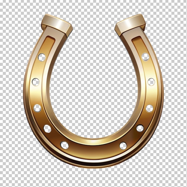 PSD horse shoes logo on transparent background