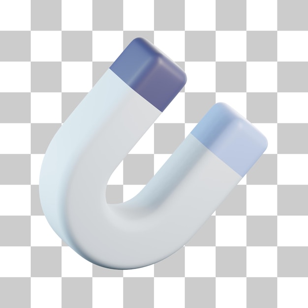 PSD horseshoe magnet 3d icon