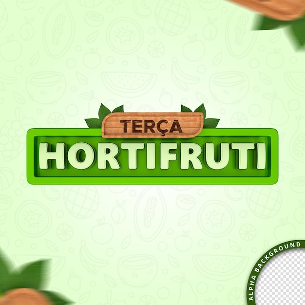 Hortifruti 3d обтравочный контур