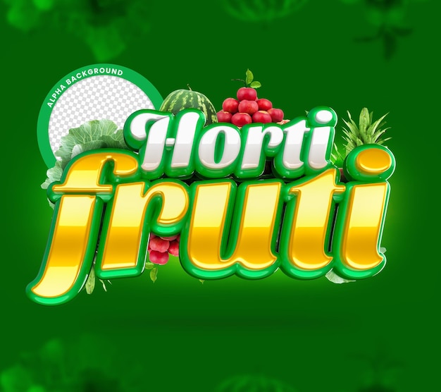 Hortifruti 3d Stamp Do Kompozycji Owoców Warzywa Warzyw