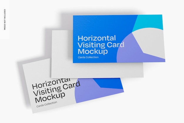 PSD horyzontalne wizytówki mockup stacked 02