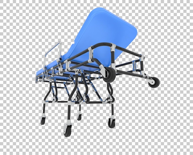 PSD hospital bed isolated on background 3d rendering illustration