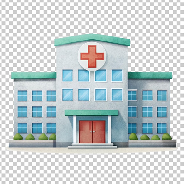 透明な背景の病院