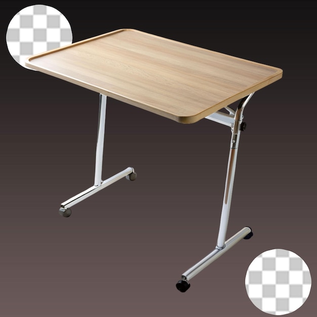 PSD hospital table on transparent background