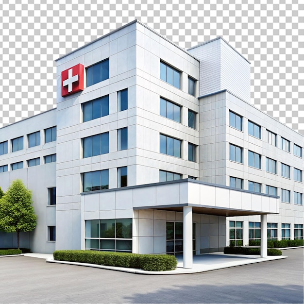 PSD hospital on transparent background