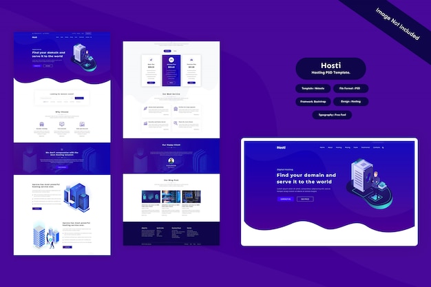 Hosting psd template