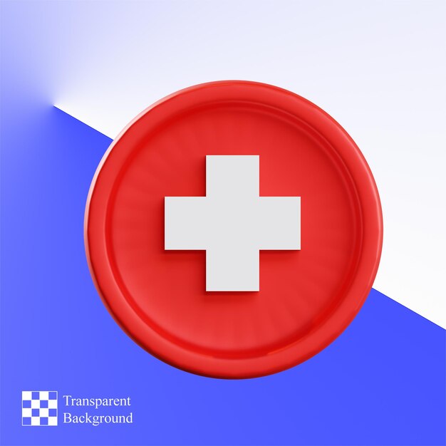 PSD hostpital icon 3d illustration