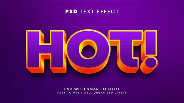 Hot 3d editable text effect with colorful and light text style