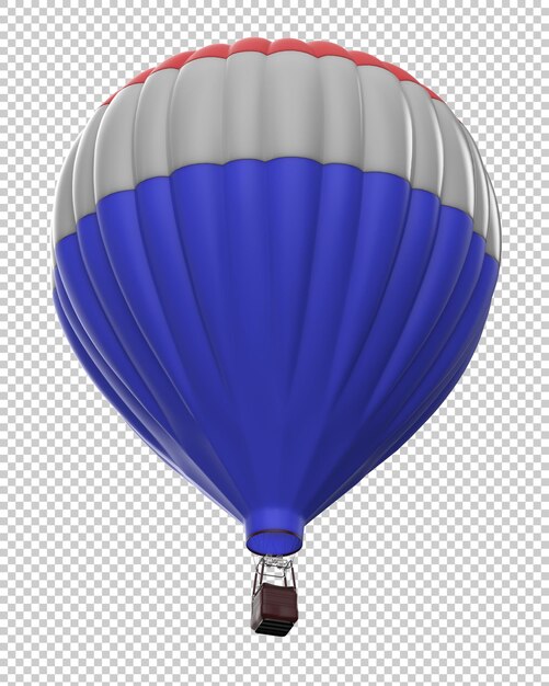 PSD 透明な背景の 3 d レンダリング図に分離された熱気球