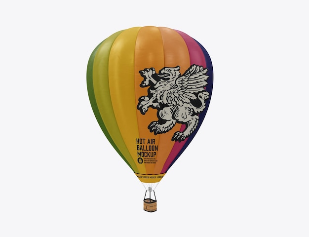 PSD hot air balloon mockup