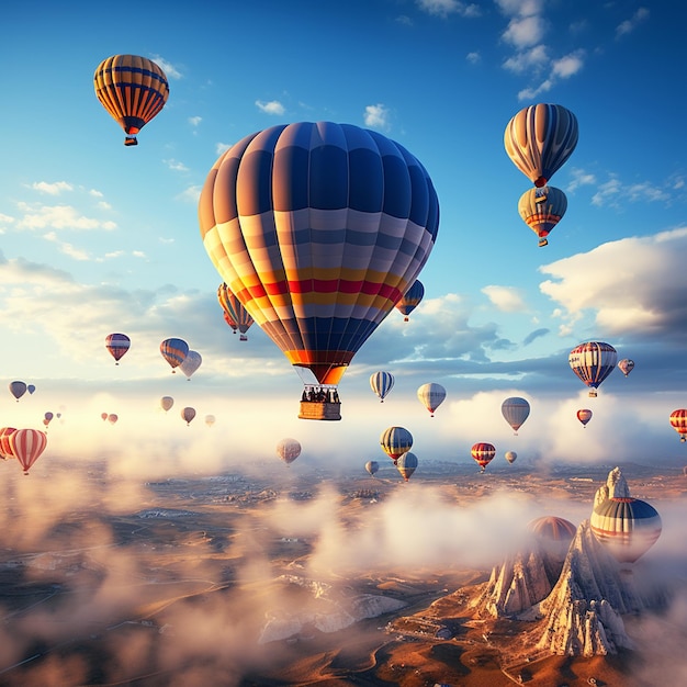 Hot air balloons turkey artificial intelligence generator image