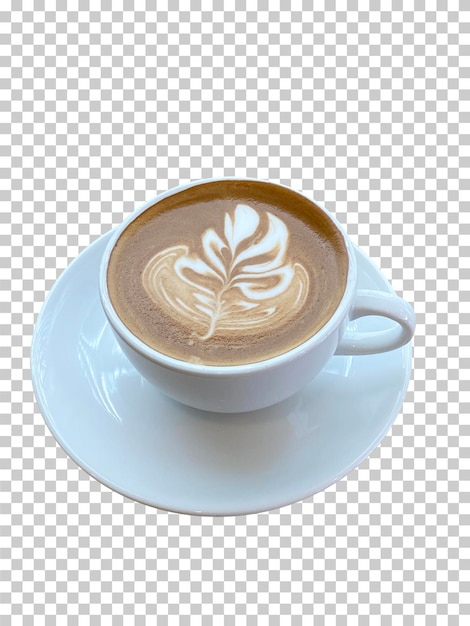 PSD caffè cappuccino caldo isolato