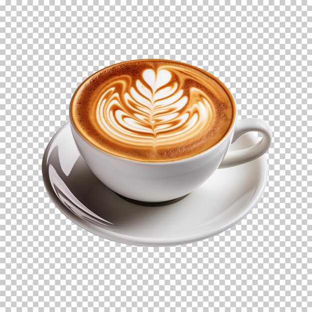 PSD hot coffee cup latte art