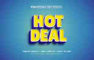 PSD hot deal 3d text effects