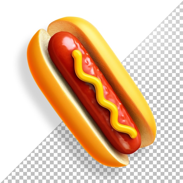 Icona 3d di hot dog