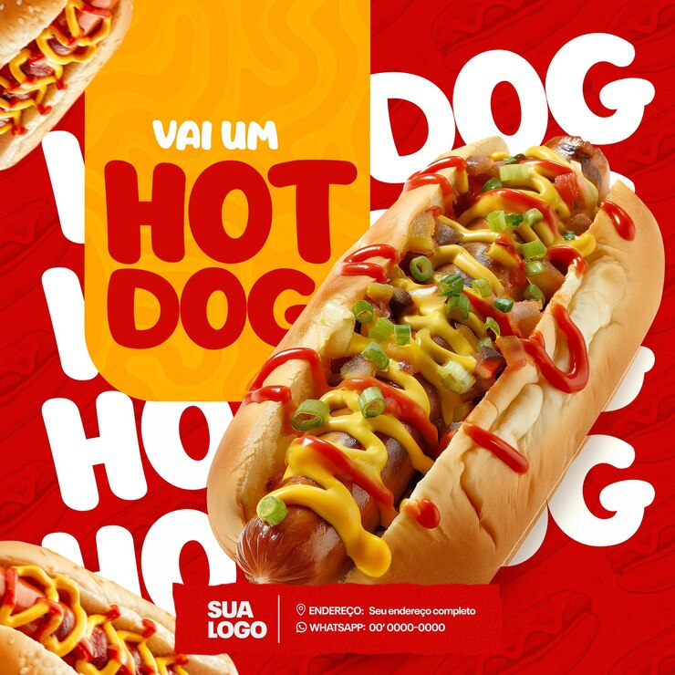 hot dog z hot dogem na dnie