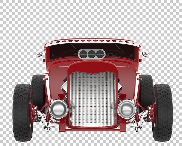 PSD hot rod na przezroczystym tle. renderowanie 3d - ilustracja