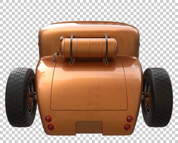 PSD hot rod op transparante achtergrond. 3d-rendering - illustratie