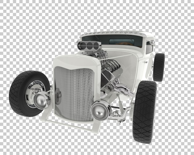 PSD hot rod su sfondo trasparente 3d rendering illustrazione