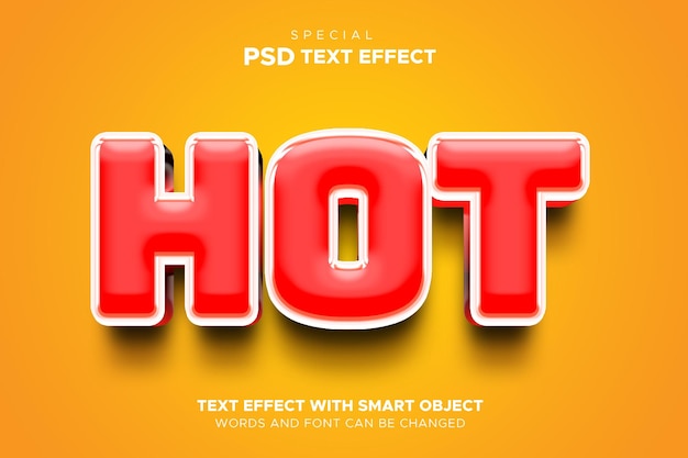 Hot Text Effect smart object