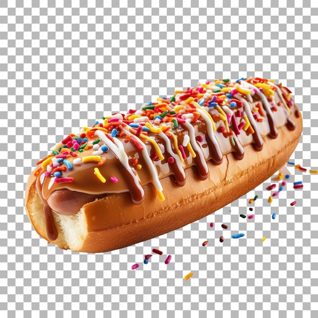 Hotdog op een doorzichtige achtergrond