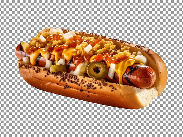 PSD hotdog smaczne oliwki na przezroczystym tle