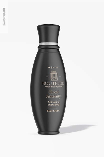 PSD hotel amenity bottle mockup front view