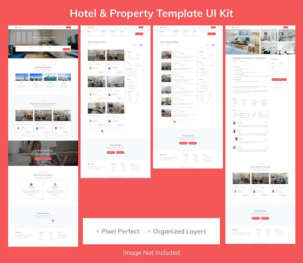 ホテルアンププロパティテンプレートuiキット