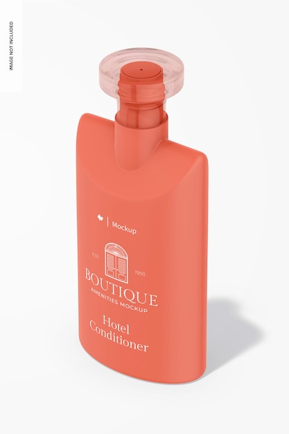 Hotel conditioner fles mockup perspectief